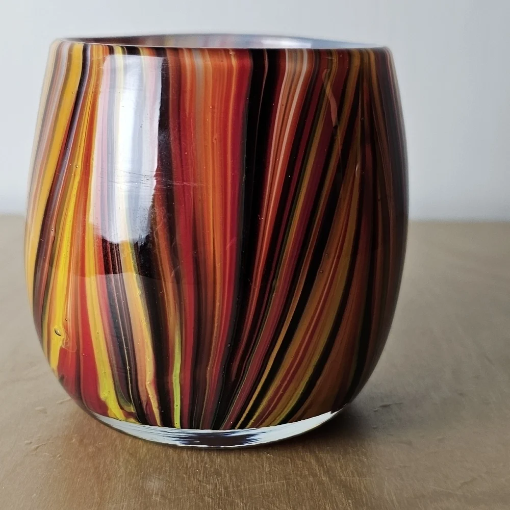 Vintage Mizzoni Multi Colored Candle Holder - Picture 2 of 6